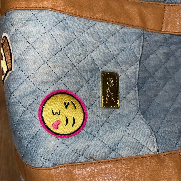 LUV Betsy Quilted Denim Tote Bag - Picture 8 of 10